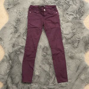 Express Stella Purple 5 Pocket Skinny Jean